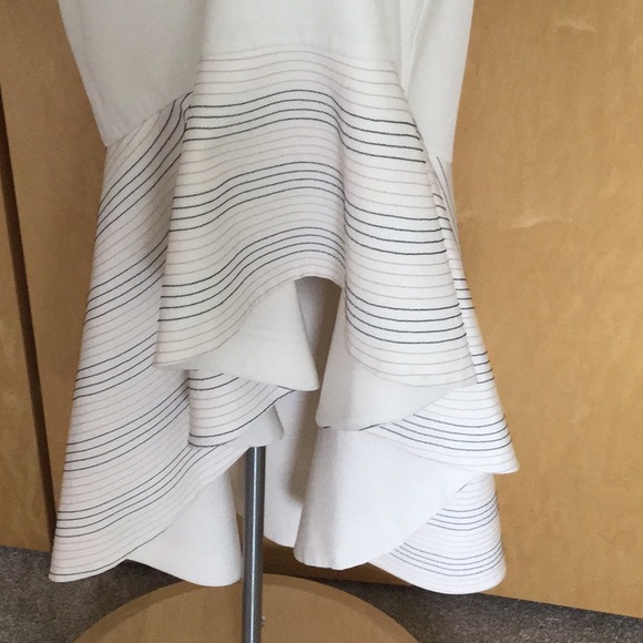 Zuki Off-The-Shoulder Flounce Hem Silk Dre… - Picture 3 of 11